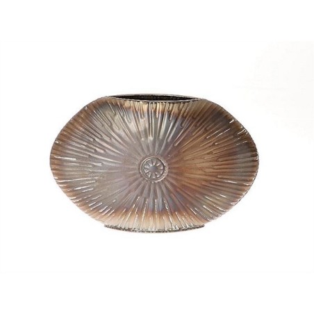 HBX natural living Vaas Cleop 38x9,5xh25cm antiek zwart