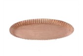 HBX natural living Tray Akran 24x41xh3,5cm rose goud