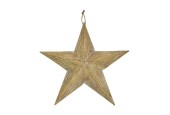 Ster metaal met hanger 78.5x75x9cm goud XXL