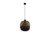 Hanglamp metaal 28x28x25cm brons kleurig