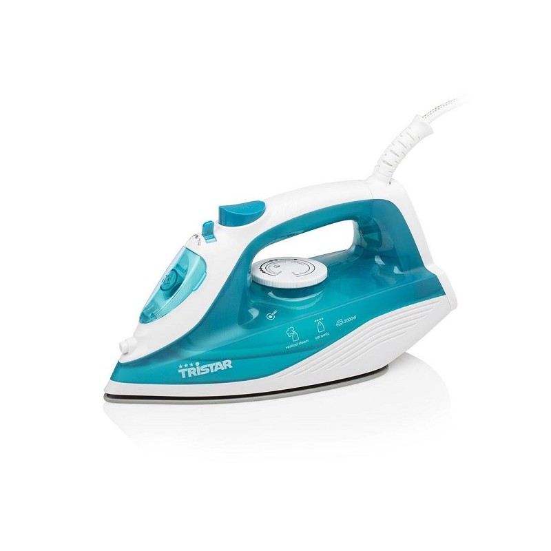 Tristar Stoomstrijkijzer 2000W blauw/wit