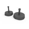 Pied de parasol rond 20 kg chargé béton anthracite Nouveau modèle