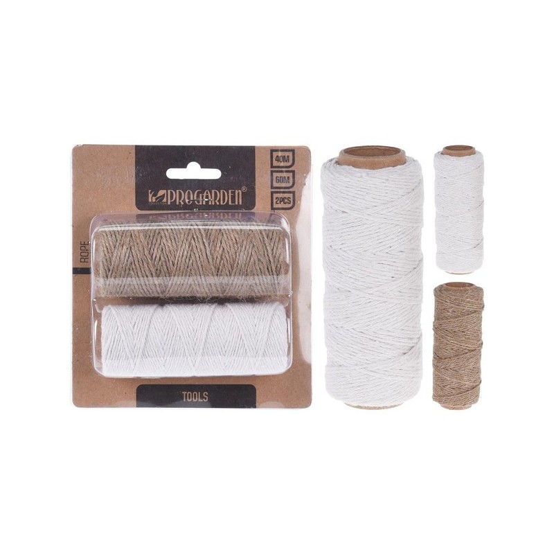 Pro Garden 2 Klosjes touw op kaart van 40 en 60 meter