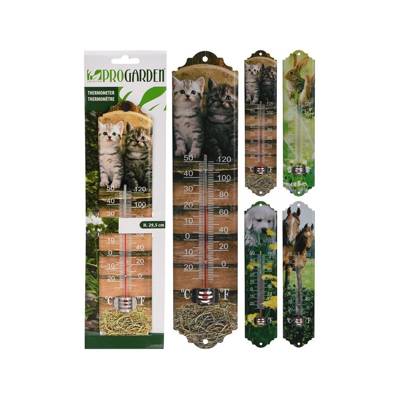 Pro Garden Thermometer 29,5cm 4 assorti