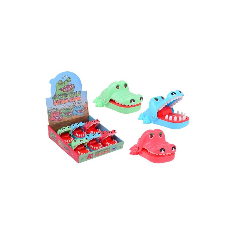 John Toy Krokodillen bijt spel in display, 3 assorti