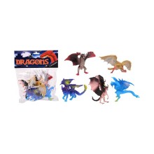 John Toy Draken in zak set a 5 stuks