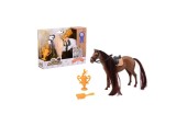 John Toy Paarden speelset haren borstelen, 2 assorti