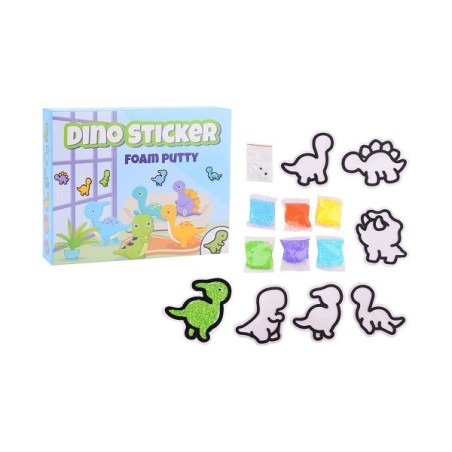 John Toy Maak je eigen dino foam sticker set a 6 stuks