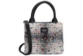 Charm London Finsbury handtas zwart grijs 20x11x17cm