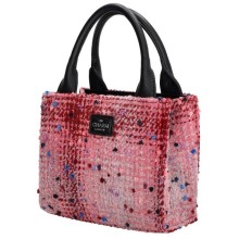 Charm London Finsbury handtas roze-rood 20x11x17cm