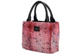 Charm London Finsbury handtas roze-rood 20x11x17cm