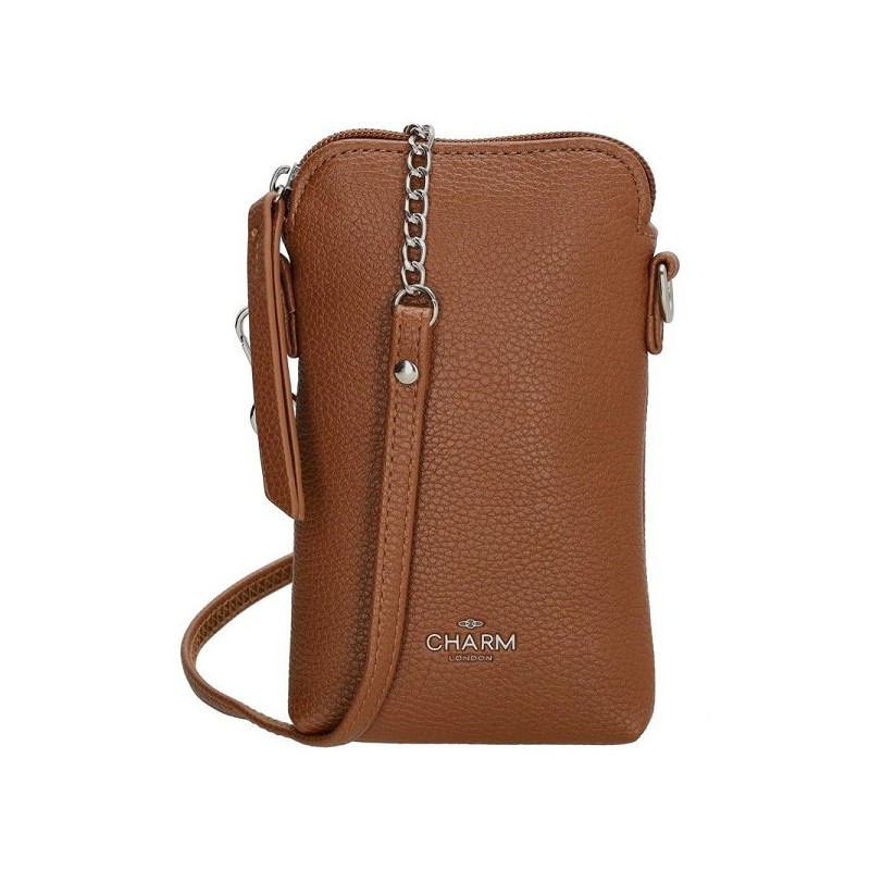 Charm London Stratford telefoontasjeÂ middenbruin 10x2x17cm