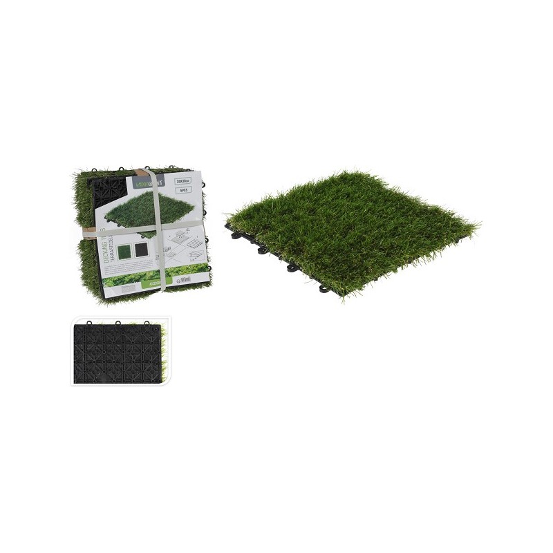 Terrastegels gras set a 6