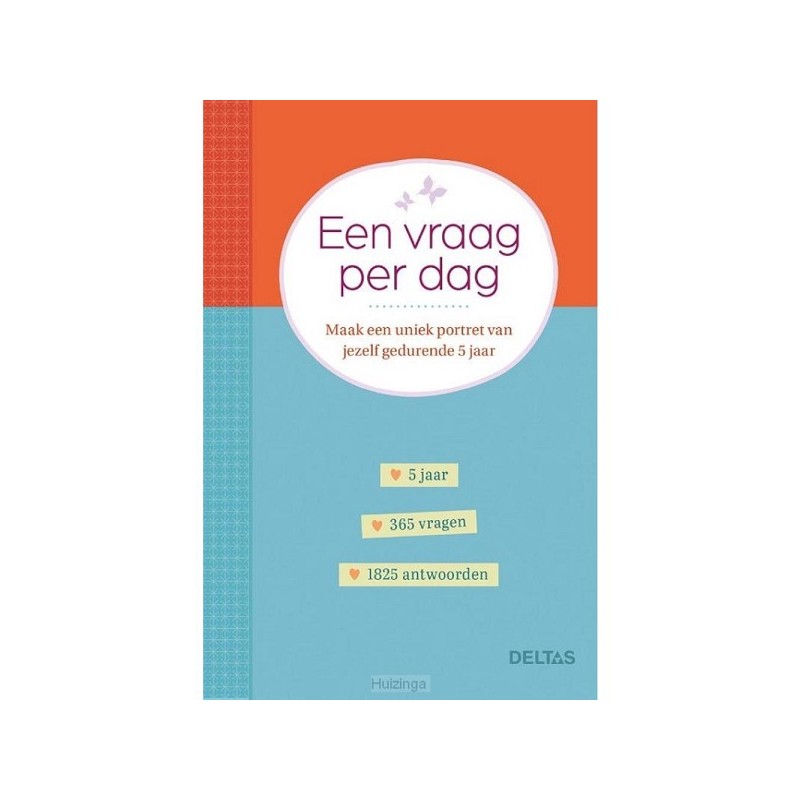 Deltas Een vraag per dag.  Maak een uniek portret van jezelf gedurende 5 jaar