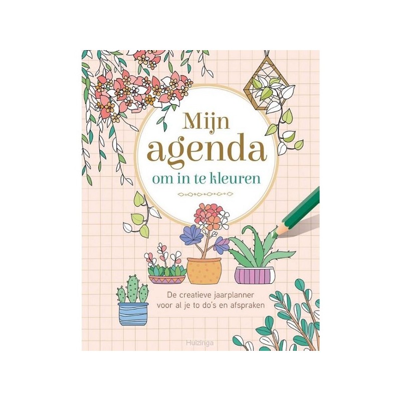 Deltas Mijn agenda om in te kleuren