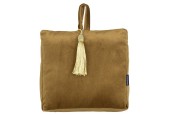 Deurstopper velvet cognac 10x19x19cm