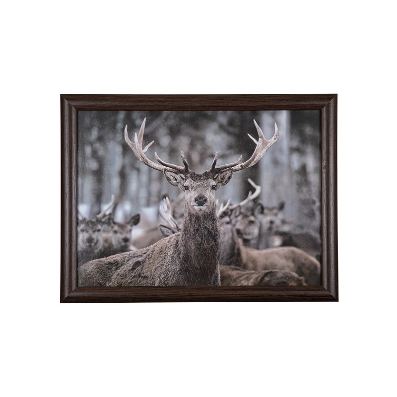 Schoottafel winter hert 43x33x7cm
