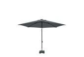Parasol ELBA PUSH-UP rond 300 cm avec fonction inclinaison 100% pol. GRIS