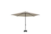 Parasol ELBA PUSH-UP rond 300 cm avec fonction inclinable 100%pol écru