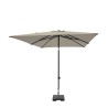 Parasol MORAIRA PUSH-UP vierkant 230x230cm met tilt-functie ecru