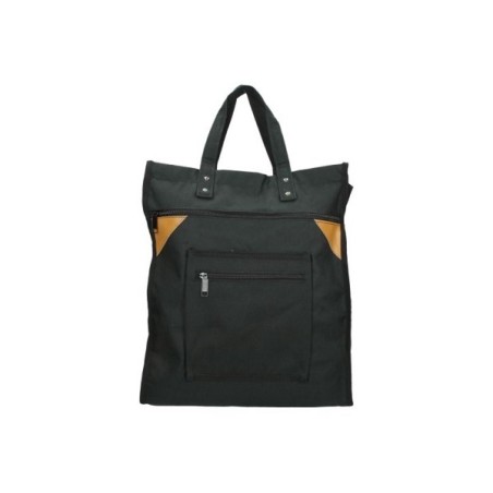 Boodschappentas zwart robuust canvas