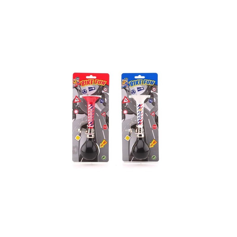 Johntoy Bike Fun Metalen fietstoeter brandweer of politie