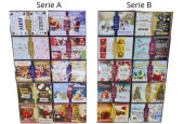 Cartes de Noël 10 pièces dans une boîte de présentation avec enveloppes ABCD