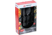 Alpina Ménagère de couverts en acier inoxydable 16 pièces noir