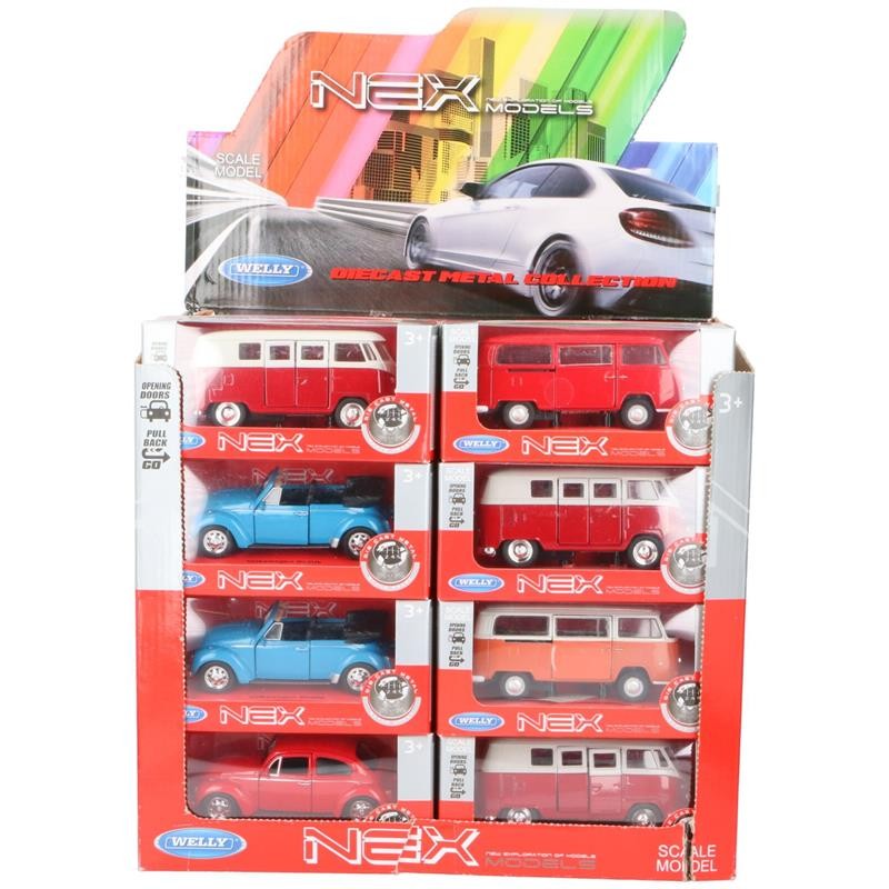 Voiture ou bus oldtimer VW 11,5x4,5x5cm