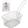 Excellent Houseware Serveermand/frituurmandje RVS met greep 14x11x7cm