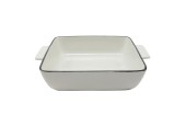 Ovenschaal met zwarte rand 20x16,5x4cm