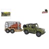 Dinoworld DIY 4x4 voiture avec remorque dinosaure et dinosaure 33cm