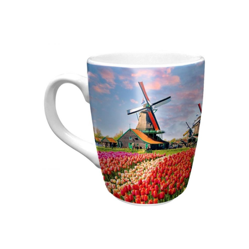 Mug relax Holland champ de tulipes avec moulin Ø8,5x10,5cm