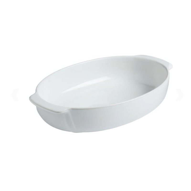 Pyrex Signature Plat à pâtisserie ovale blanc 30x20cm
