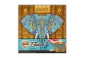 Grafix Diamond Painting op canvas olifant 30x30cm