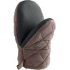 Ovenhandschoen met neoprene grip 24x14cm taupe