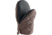Ovenhandschoen met neoprene grip 24x14cm taupe