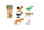 Animaux de la ferme en sachet 6 parties 28x13x5cm