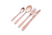 Ménagère 4 personnes Alpina en acier inoxydable 16 pièces couleur cuivre