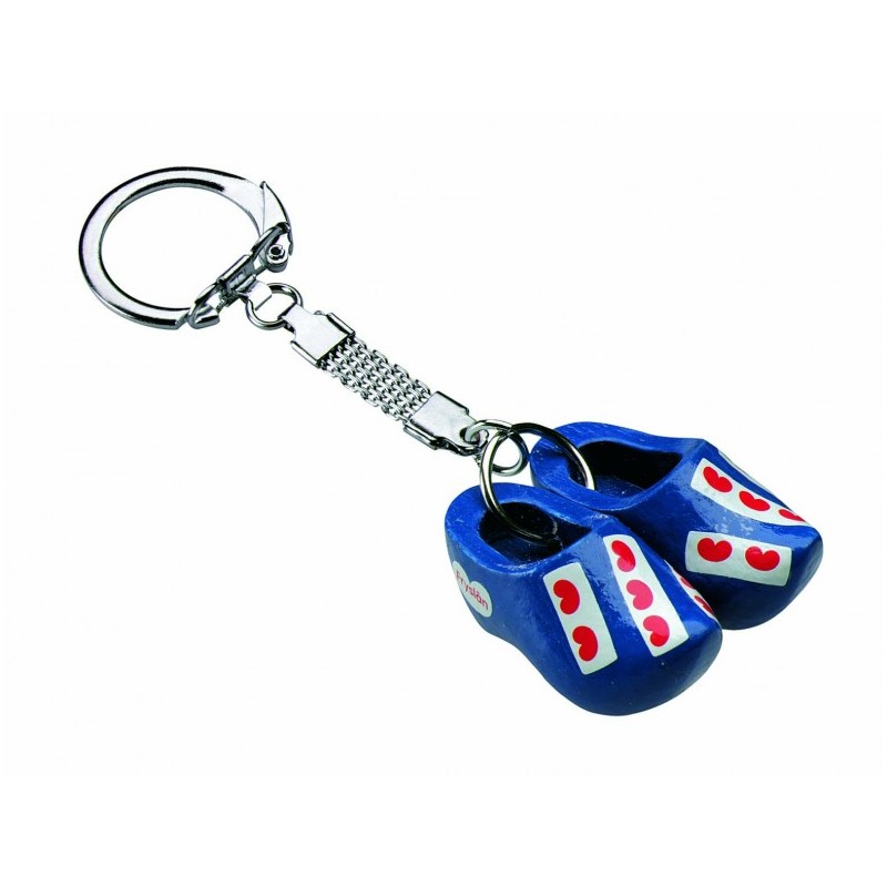 Sleutelhanger 2 Klompjes Fries 4cm 10 Stuks