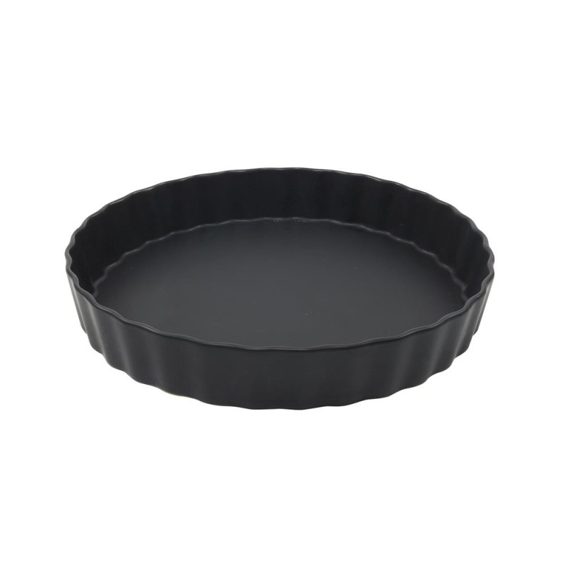 Moule à cake en céramique Ø25cm noir mat en boîte