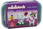 Ministeck Girls 4-en-1 en boîte plastique 500 pièces