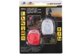 Dunlop Fietsverlichtingset LED 2-delig (incl. 4x CR2032 batterij)