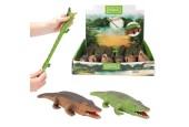 Toi Toys Animal World Crocodile réaliste extensible 18 cm