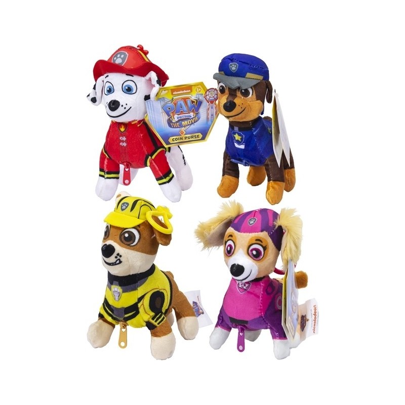 Portefeuille peluche Paw Patrol 15cm