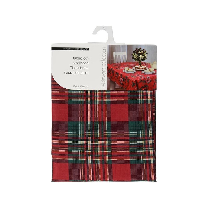 Kerst tafelkleed polyester 130x180cm
