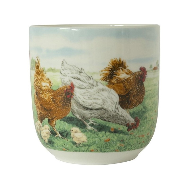 Wiebe's Farm Beker XL kip 410ml doos a 6 stuks porselein