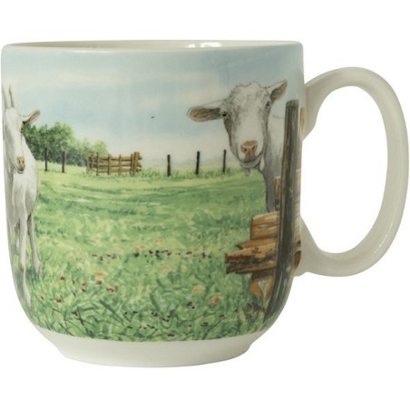 Wiebe's Farm Beker XL geit 410ml doos a 6 stuks porselein