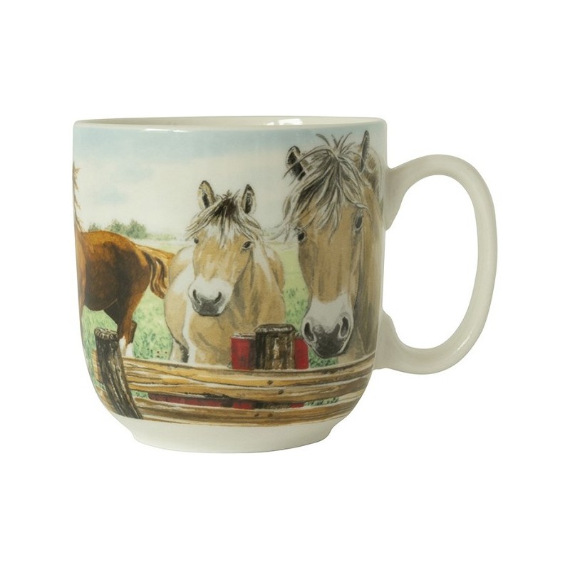 Wiebe's Farm Beker XL paard 410mll doos a 6 stuks porselein