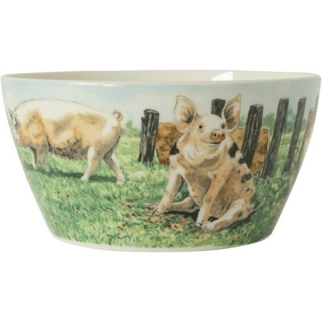 Wiebe's Farm Kom varken Ø13cm doos a 6 stuks porselein